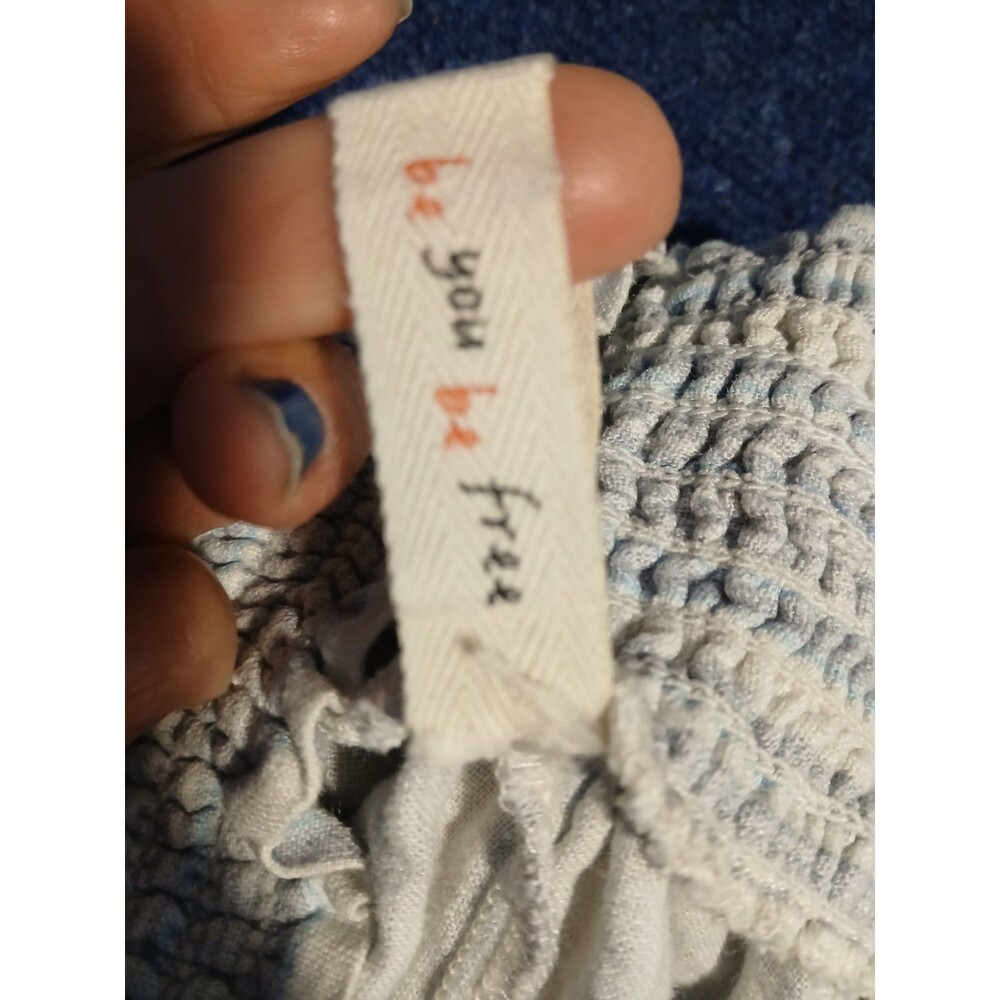 Bebop Coastal Stripe Boho beachy Pants side pockets Small - Picture 3 of 8